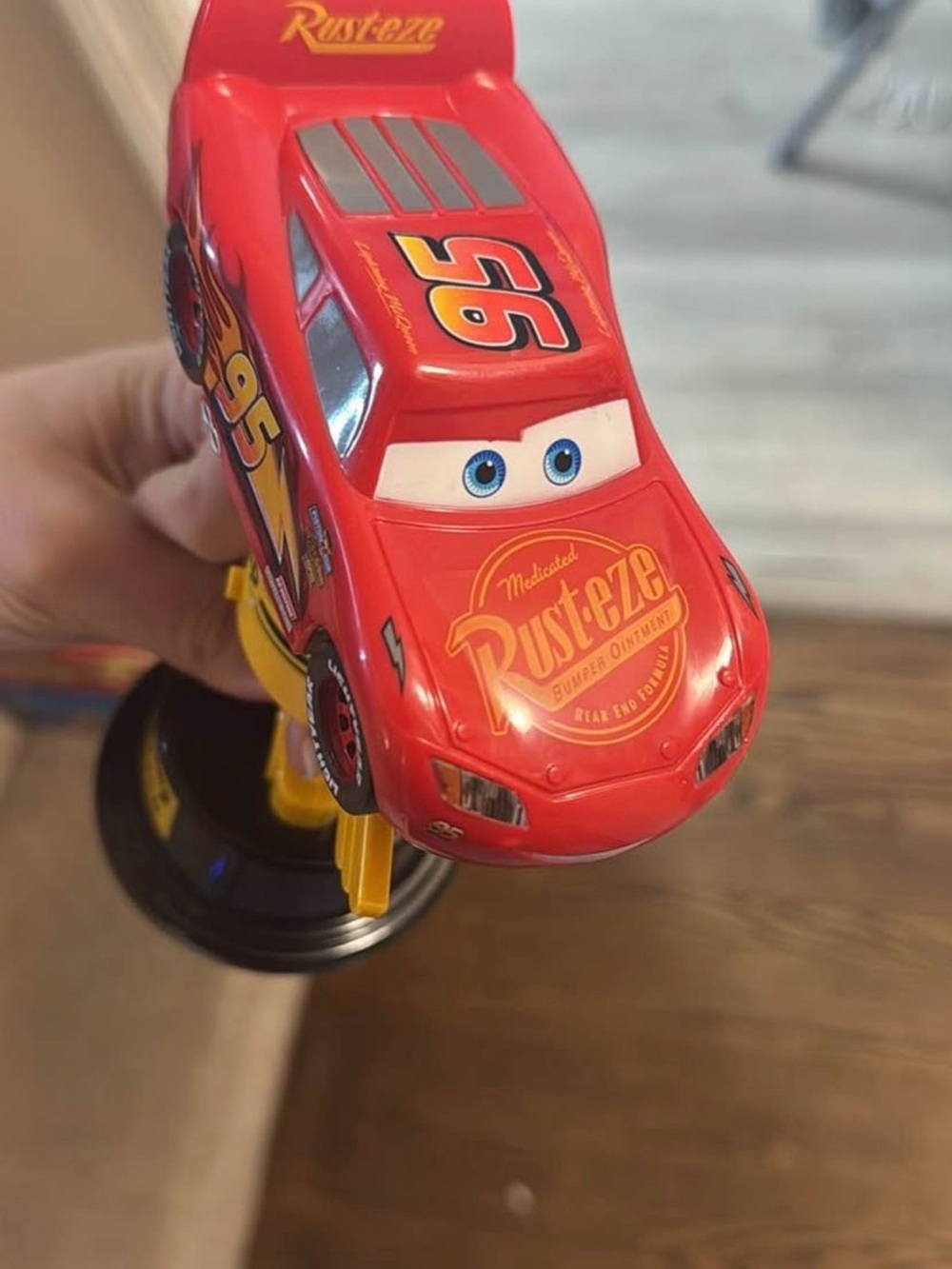 Disney Parks Cars Lightning McQueen Piston Cup Spinning Light & Sound Trophy